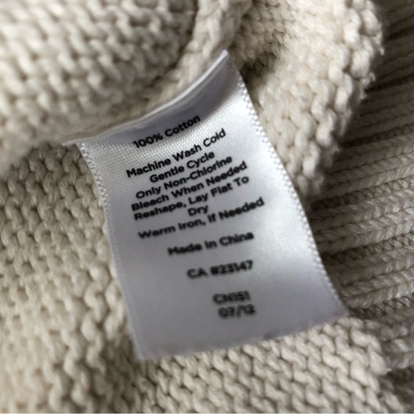 Talbots Cable Knit Turtleneck Sweater in Cream White Size 2X - Picture 10 of 12